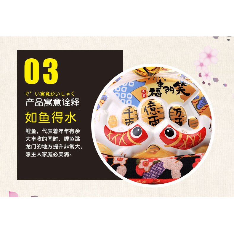 Japanese style Lucky Cat Decoration for indoor