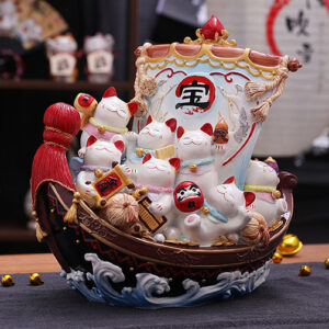 Japanese style Lucky Cat Decoration for indoor