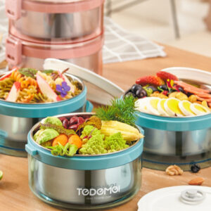Tedemei 圓形不銹鋼保鮮便當盒 Stainless Steel Lunch Box