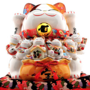 Japanese style Lucky Cat Decoration for indoor