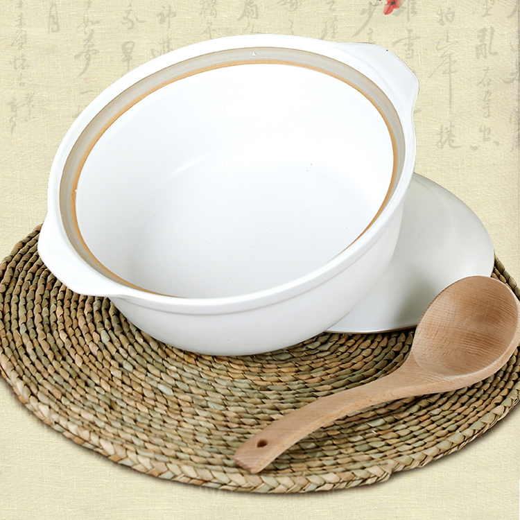 康舒陶瓷鍋(白色) Kangshu Chinese Ceramic Cooking Pot (White)