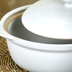 康舒陶瓷鍋(白色) Kangshu Chinese Ceramic Cooking Pot (White)