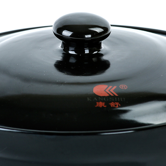 康舒陶瓷鍋(黑色) Kangshu Chinese Ceramic Cooking Pot (Black)