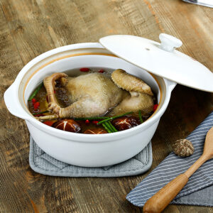 康舒陶瓷鍋(白色) Kangshu Chinese Ceramic Cooking Pot (White)