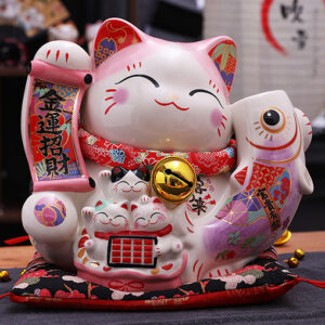 Japanese style Lucky Cat Decoration for indoor