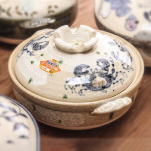 日本进口双耳陶土土锅万古烧