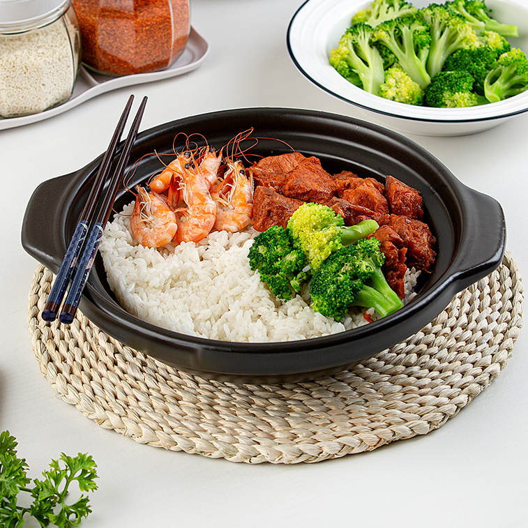 康舒陶瓷鍋(黑色) Kangshu Chinese Ceramic Cooking Pot (Black)