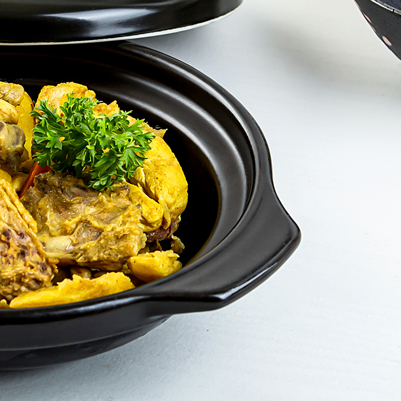 康舒陶瓷鍋(黑色) Kangshu Chinese Ceramic Cooking Pot (Black)