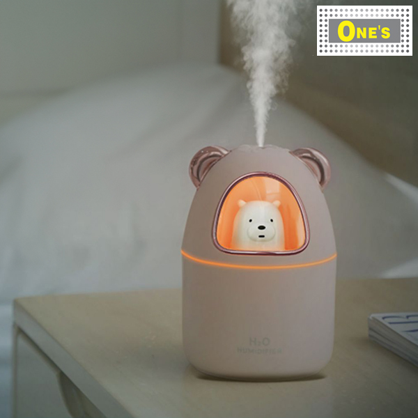 Desktop Cartoon Space Bear USB Portable Humidifier Dry Bedroom Sleeping