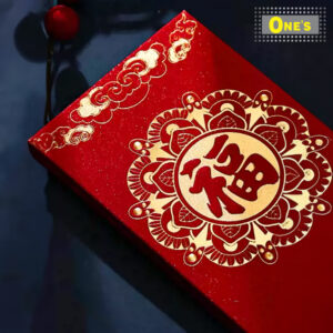 磨砂福字利是細節 - 金粉磨砂