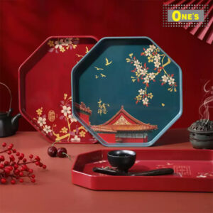 Chinese tea tray for chinese new year lunar new year.