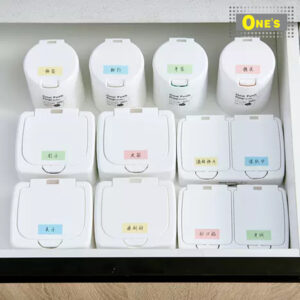 日本進口收納盒 (One Push Open Box), set of white plastic small storage organizing boxes. Easy to open. Japan items.