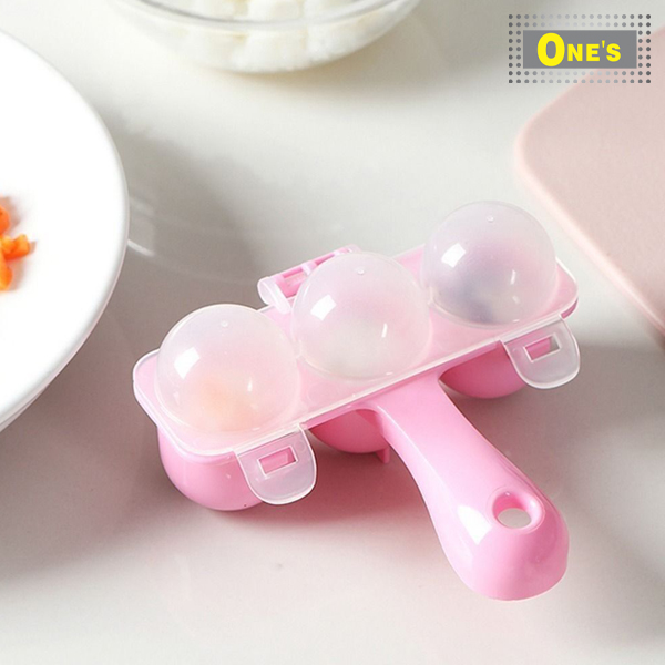 日本製球形一口飯糰模具(Made in Japan DIY Rice Ball Mold) 180 ×123 ×55 mm. Pink in Color. Make 3 rice ball at once.