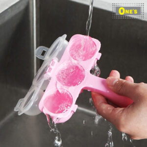 日本製球形一口飯糰模具(Made in Japan DIY Rice Ball Mold) 180 ×123 ×55 mm. Pink in Color. Make 3 rice ball at once.