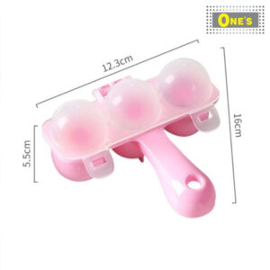 日本製球形一口飯糰模具(Made in Japan DIY Rice Ball Mold) 180 ×123 ×55 mm. Pink in Color. Make 3 rice ball at once.