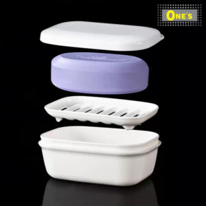 Made in Japan Mini Plastic Soap Box (White)