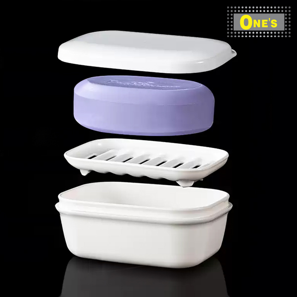 Made in Japan Mini Plastic Soap Box (White)