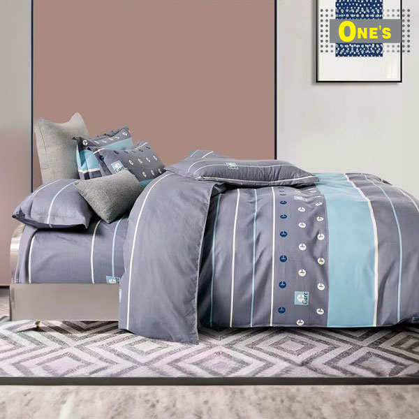 Straight Pattern bedding set. ONNO HOME Fitted Sheet and Pillow Case SET, Quilt Cover SET, comes with Twins, Double, Full, Queen, King Size for selection.