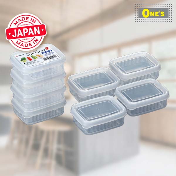 NAKAYA - A-Z Series plastic transparent food container, made in Japan. R x 4