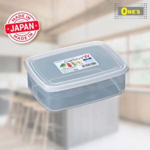 NAKAYA - A-Z Series plastic transparent food container, made in Japan. W: 1.3L