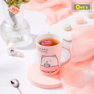 日本企業San-X角落生物Sumikko Gurashi（すみっコぐらし），又名角落小夥伴，卡通角色咖啡杯。 San-X Sumikko Gurashi, cartoon character coffee mug cup.