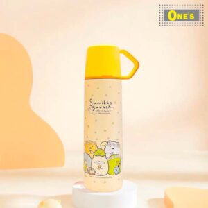 日本企業San-X角落生物Sumikko Gurashi（すみっコぐらし），又名角落小夥伴，卡通角色咖啡保溫瓶 。 San-X Sumikko Gurashi, cartoon character coffee cup.