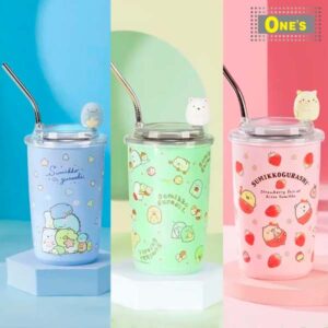 日本企業San-X角落生物Sumikko Gurashi（すみっコぐらし），又名角落小夥伴，卡通角色咖啡保溫瓶 。 San-X Sumikko Gurashi, cartoon character coffee cup.