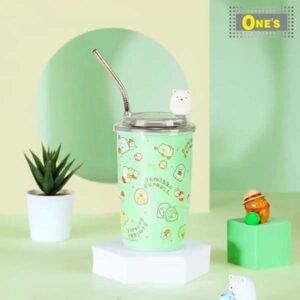 日本企業San-X角落生物Sumikko Gurashi（すみっコぐらし），又名角落小夥伴，卡通角色咖啡保溫瓶 。 San-X Sumikko Gurashi, cartoon character coffee cup.