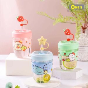 日本企業San-X角落生物Sumikko Gurashi（すみっコぐらし），又名角落小夥伴，卡通角色咖啡保溫瓶 。 San-X Sumikko Gurashi, cartoon character coffee cup.