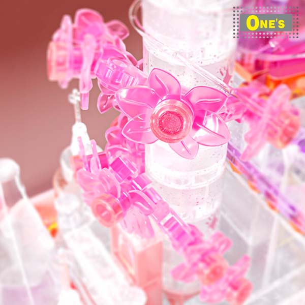 月光社 星月城堡 積木玩具 女生 送禮 Star-Moon Castle Dream Princess Girl Crystal Castle Brick Toy Gift Present (Pink)