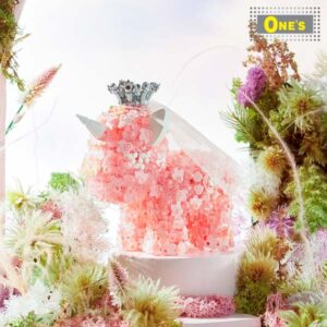 月光社 獨角獸 花朵 積木玩具 女生 送禮 Dream Princess Girl Flower Unicone Brick Toy Gift Present (Pink)