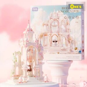 月光社 城堡 積木玩具 女生 送禮 Castle Dream Princess Girl Crystal Castle Brick Toy Gift Present (White)