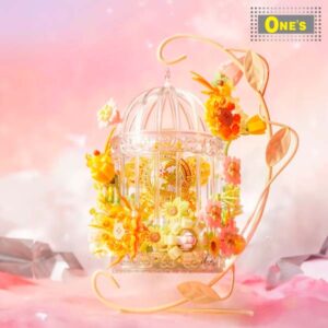 月光社 花嶼春籠 花卉 少女 積木玩具 Flower Cage Build Block Toy