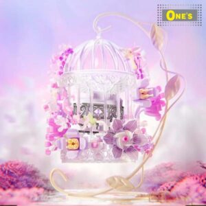 月光社 花嶼春籠 花卉 少女 積木玩具 Flower Cage Build Block Toy