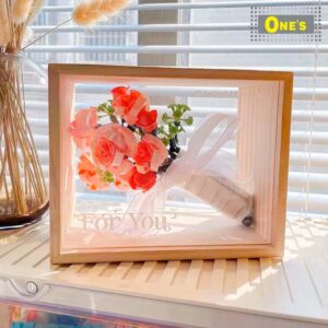 月光社 花束 相框 花卉 少女 積木玩具 Flower Frame Build Block Toy