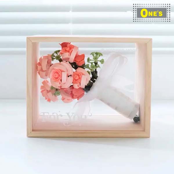 月光社 花束 相框 花卉 少女 積木玩具 Flower Frame Build Block Toy