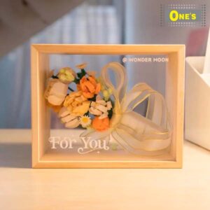 月光社 花束 相框 花卉 少女 積木玩具 Flower Frame Build Block Toy