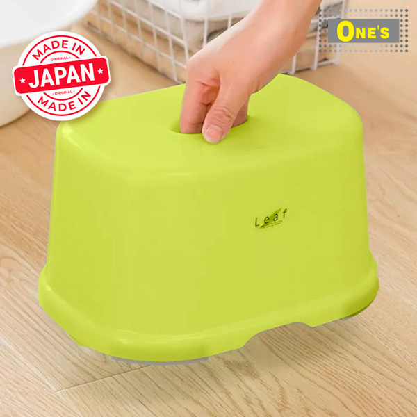 Inomata Leaf Series Japanese Bathroom washroom toilet item, green plastic chair stool