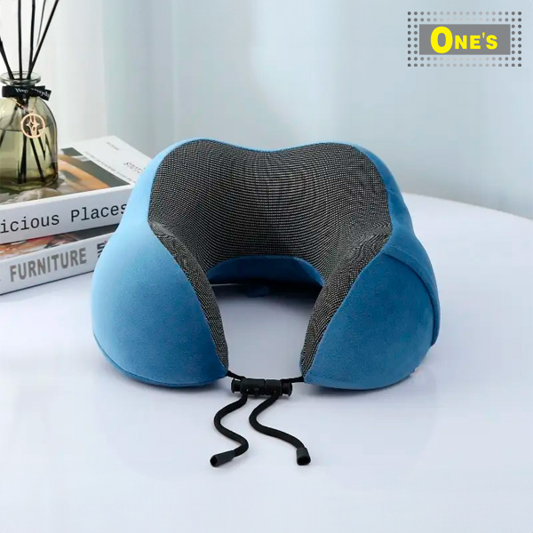 Neck Pillow Ergonomics Design, Blue in color